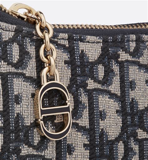 CD Lounge Bag Blue Dior Oblique Jacquard .